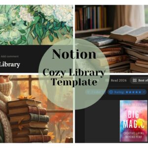 Cozy Library Notion Template